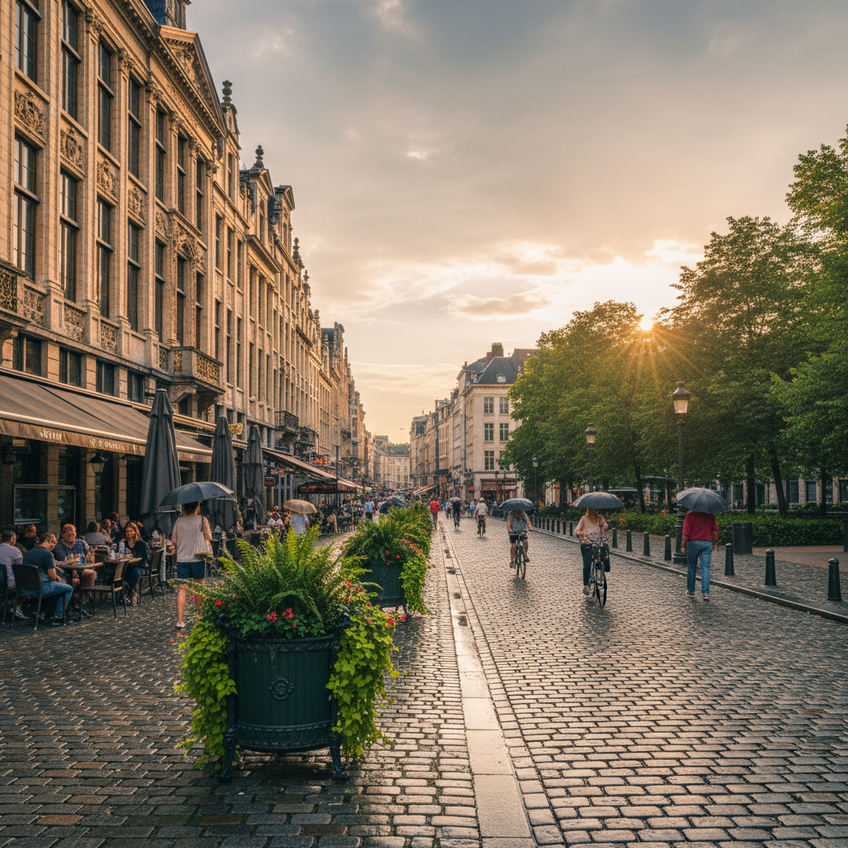 Het weer in Brussel vandaag: meer dan alleen buien en zonneschijn