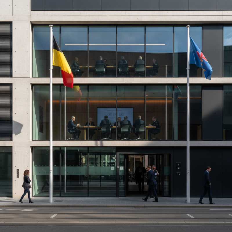 Vergadering van Brusselse burgemeesters in politieraad voor nieuwe eengemaakte politiezone Brussels Hoofdstedelijk Gewest
